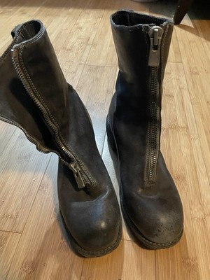 Guidi PL2 Grey leather boots 