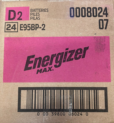 Energizer Max D Batteries 48-Count Alkaline