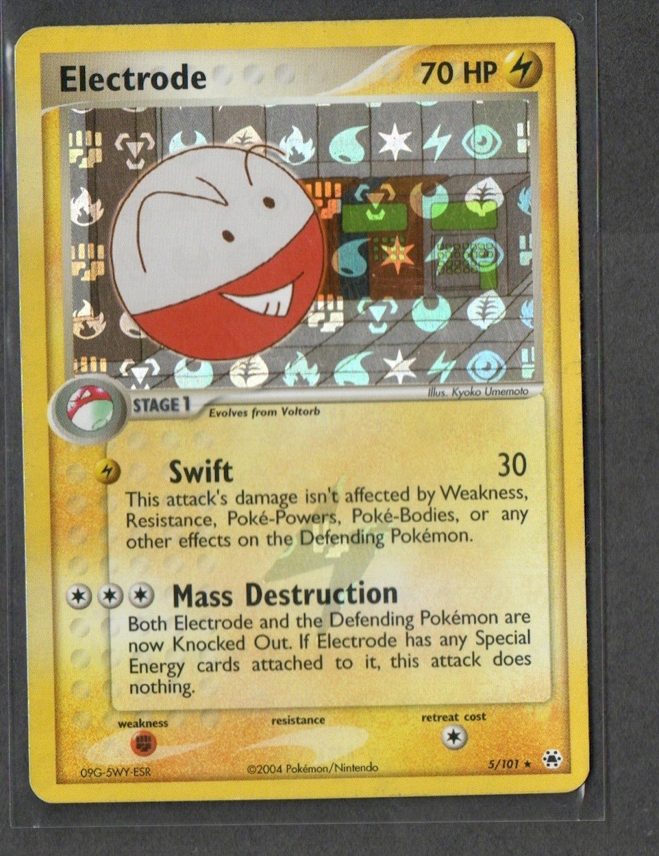 Electrode 5/101 Rare Hidden Legends Pokemon Reverse Holo Lightly Played