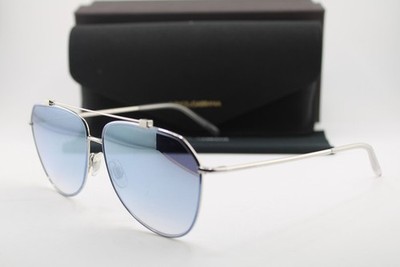 NEW DOLCE & GABBANA DG 2190 1325/V6 SILVER MIRRORED AUTHENTIC SUNGLASSES 59-13