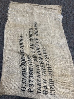 VINTAGE HESSIAN COFFEE SACK TEA CAFE ART ARTWORK ADVERTISE POTATO RETRO KITCHEN