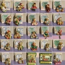 Various Enesco Cerished Teddies Ornaments - New in Box Store Inventory