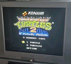 Teenage Mutant Ninja Turtles 2 TMNT For Nintendo Famicom FC NES Konami 