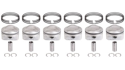 6x Kolben links rechts 1-3 4-6 STD 84,5mm Audi A4 3,2 FSI V6 quattro BPK NEU