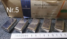5x SIEMENS KS CAPACITORS B31190-K9 63V 4-WAY NOS ORIGINAL BOX