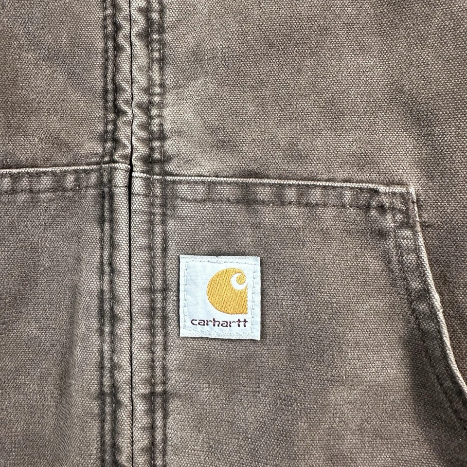 Chaqueta Carhartt Mid-Weight Forrada con Edredón Juvenil XL JQ682/Y06 CHT Marrón Castaño Foto 3 de 4