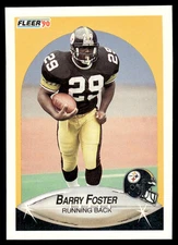 1990 Fleer Update Barry Foster Rookie #U-25