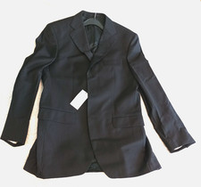 Blazer Completo Uomo Tg 52 L Giacca Cerruti Nobility Nero Nuovo Nero Giacca