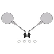Rear View Mirror PAIR Chrome For Vespa Primavera 50 125 150 2T 4T Elettrica NEW