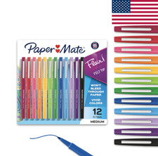 Paper Mate Flair Felt Tip Pens Medium 0.7mm Assorted 12ct Set