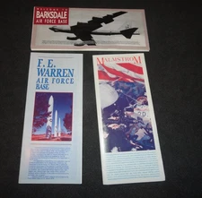 USAF - F.E. Warren WY, Malmstrom MT , Barksdale LA - Base Guides, Maps
