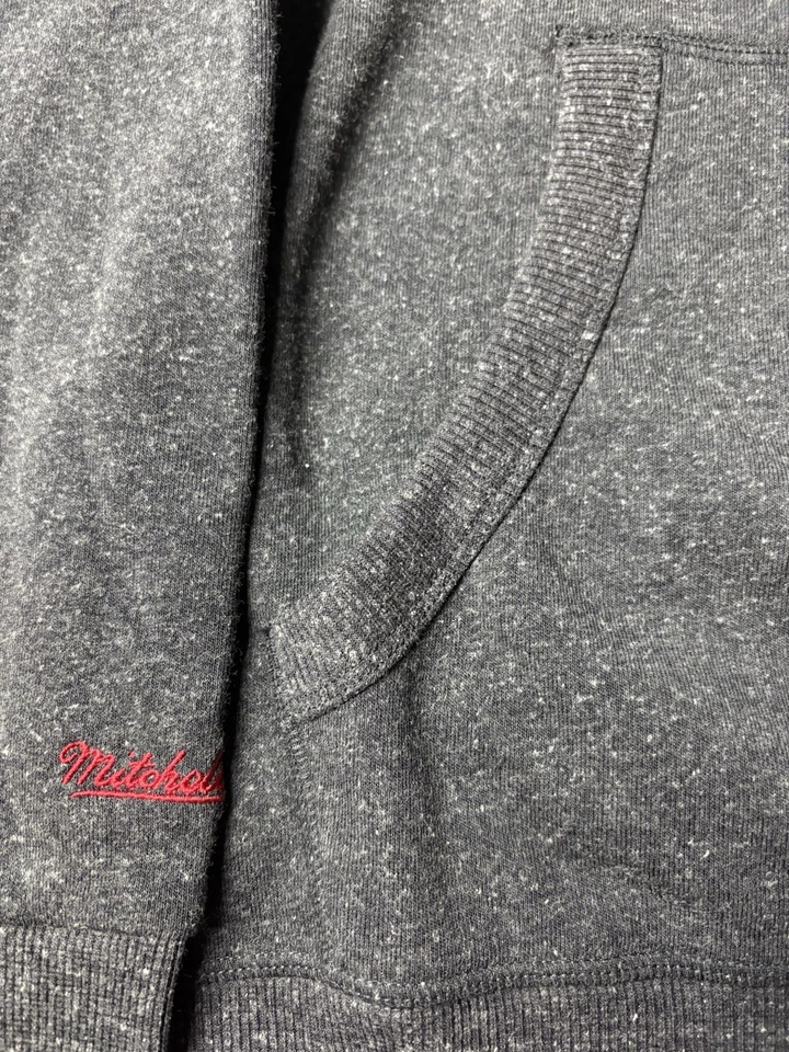 MITCHELL & NESS PHILADELPHIA 76ERS M RETRO FLEECE HOODIE 2000s LOGO SNOW WASHED - Image 4 of 4