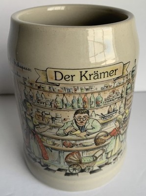 Vintage Schedel Bavaria 'Der Krämer'' 0.5L  German Beer Stein