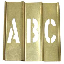 Zoro Select 20Y506 Stencil Kit, Letter Set, A Thru Z, Punctuation, 2 In, 20Y506