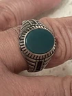 VINTAGE HANDMADE 925  Silver MEN Ring 7  GRAM SIZE 10