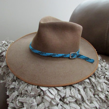STETSON GUN CLUB VINTAGE brown WESTERN felt hat SIZE 6 7/8