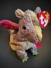 Ty Beanie Babies Scorch the Dragon 1998 Retired Vintage 7” Plush MWMT