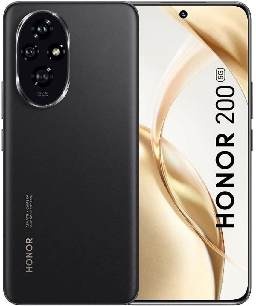 Honor 200 5G 512 Go Noir Reconditionné Parfait état