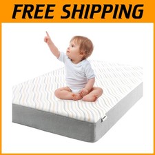 Dual-Sided Biobased Crib Toddler Mattress, Machine Washable