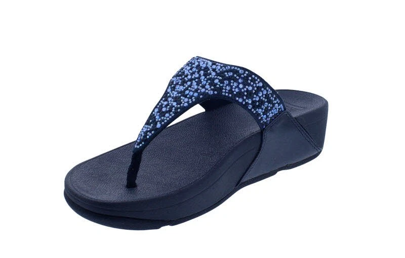 Sandalias FitFlop Lulu Chrystal-Mix De Dedo Medianoche Azul Oscuro - Imagen 4 de 4