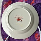 Red Hat Society Lot Of 2 Hand painted Plates And Casserole Carrier — photo 3