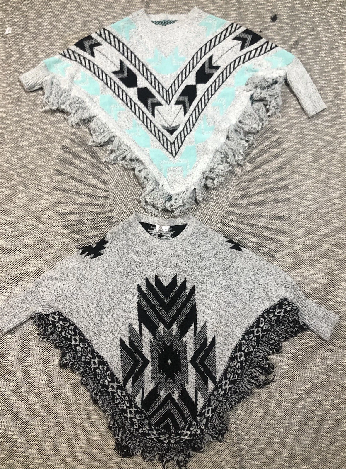 LOT of 2 One Size Elisa Poncho Sweaters