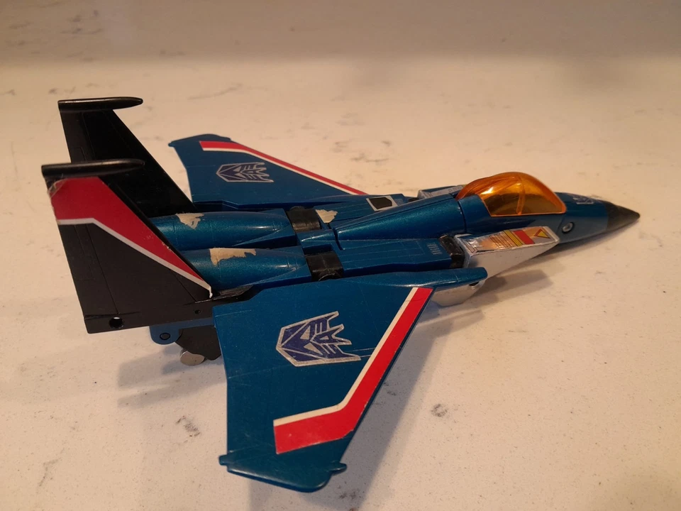 Thundercracker 1985 Vintage Hasbro G1 Transformers F-15 Fighter Action Figure - Image 3 of 4