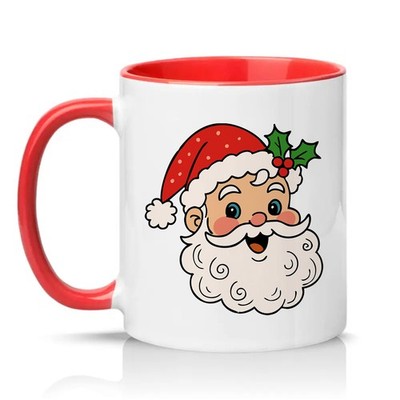Vintage Weihnachtsmann Unisex 11 Unzen Keramiktasse Retro Weihnachtsgeschenk