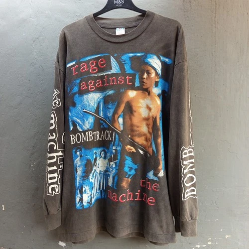 Rage Against The Machine Bomb Track vintage Style Long Sleeve T Shirt XL