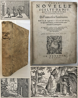 1566 Sansovino CENTO NOVELLE SCELTE One Hundred Short Stories ILLUSTRATED