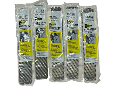 Lot of 5 NOS Stanley Surform 21-152 394B Fine Cut Metal Blade Flat Style