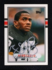 BAS 1989 Topps Traded Greg Lloyd #115T Beckett Auth Sticker Auto 2k2