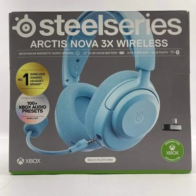 New SteelSeries Arctis Nova 3X Wireless Aqua 61691 Gaming Headset