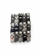 Men’s Dress / Casual Socks 15 Pairs Size UK 6-11 Mixed Designs Brand New
