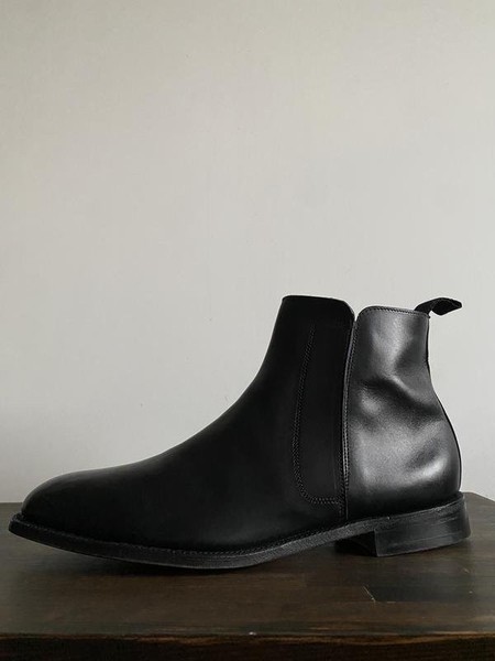 Men Grenson Boots Black Leather 45