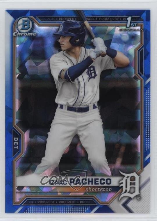 2021 Bowman Chrome Draft Sapphire Edition Izaac Pacheco #BDC-46 12g7