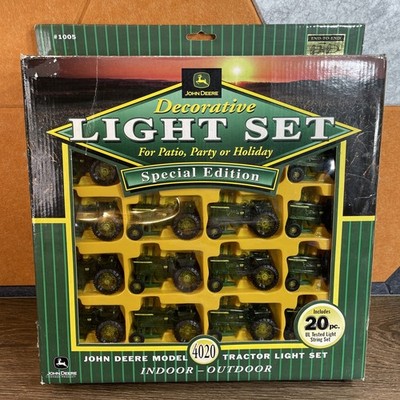 John Deere Decorative Light Set Model 4020 Tractor, 20pc Indoor/outdoor, New