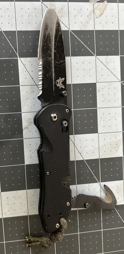 Benchmade 916SBK Triage First Responder Folding Knife Serrated Blade&Blunt Tip