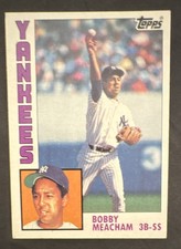 1984 Topps Bobby Meacham #204 New York Yankees MLB Baseball Base Set Card