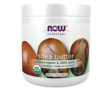 NOW Foods Solutions,Certified Organic Shea Butter,Moisturizer-Rough-Dry Skin-7oz