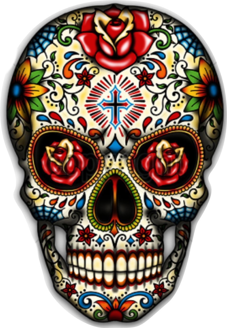 10cm Auto-Aufkleber Skull Totenkopf Mexican Spanish Day Dead D?a