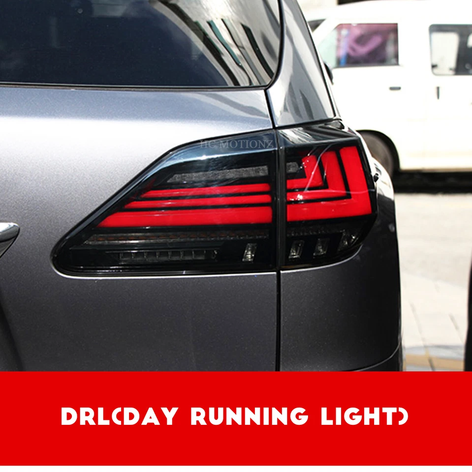 LED Tail Lights For Lexus RX350 RX450h F 2009-2015 Smoked Rear Lamps Assembly - Image 4 of 4
