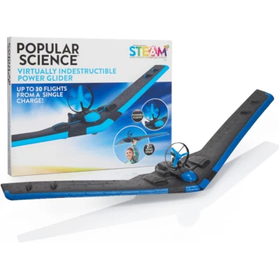 STEAM Popular Science Ultimate Power Glider Flying Plane Outdoor Toy NEW