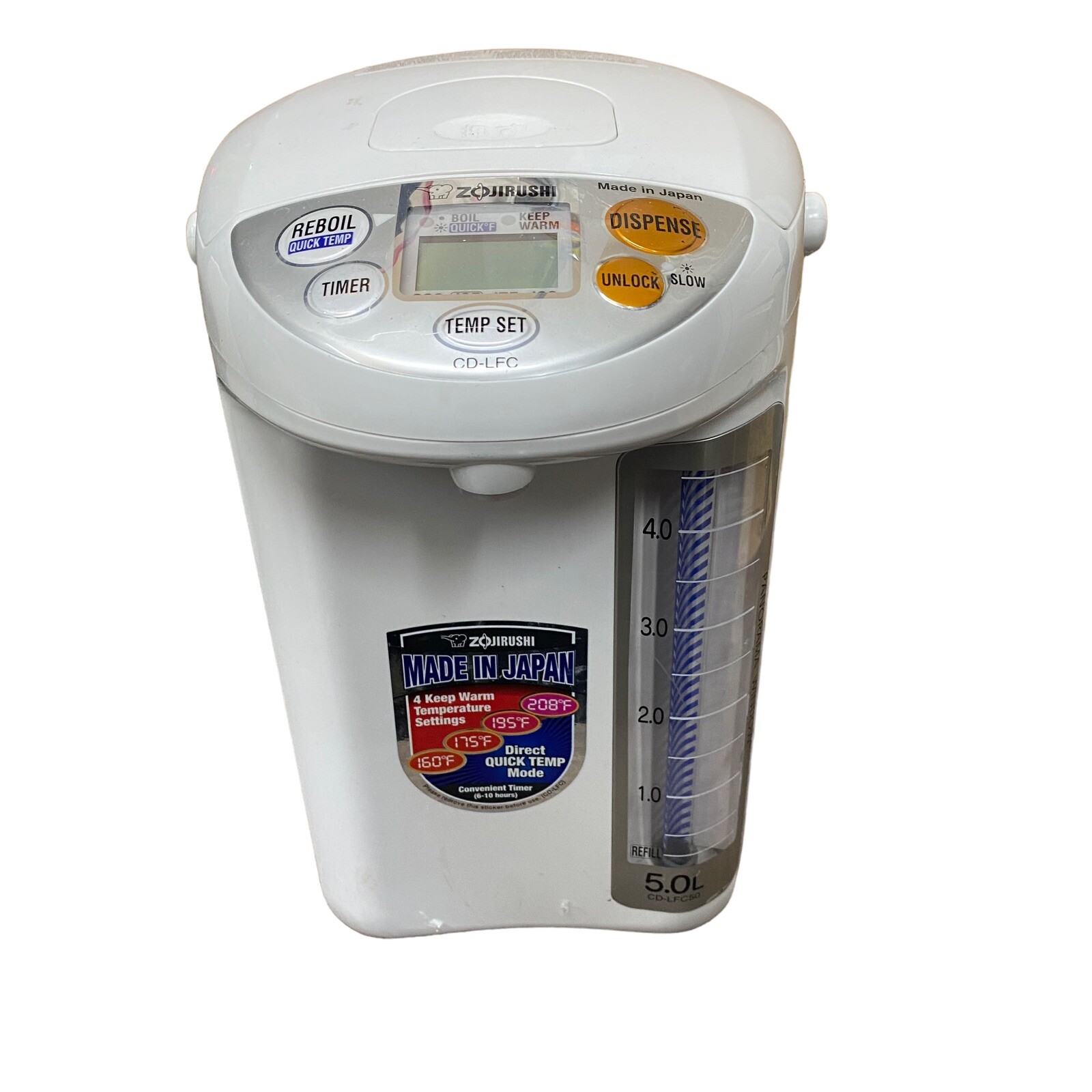 Zojirushi CDLFC50 Panorama Window Water Boiler and Warmer, 101