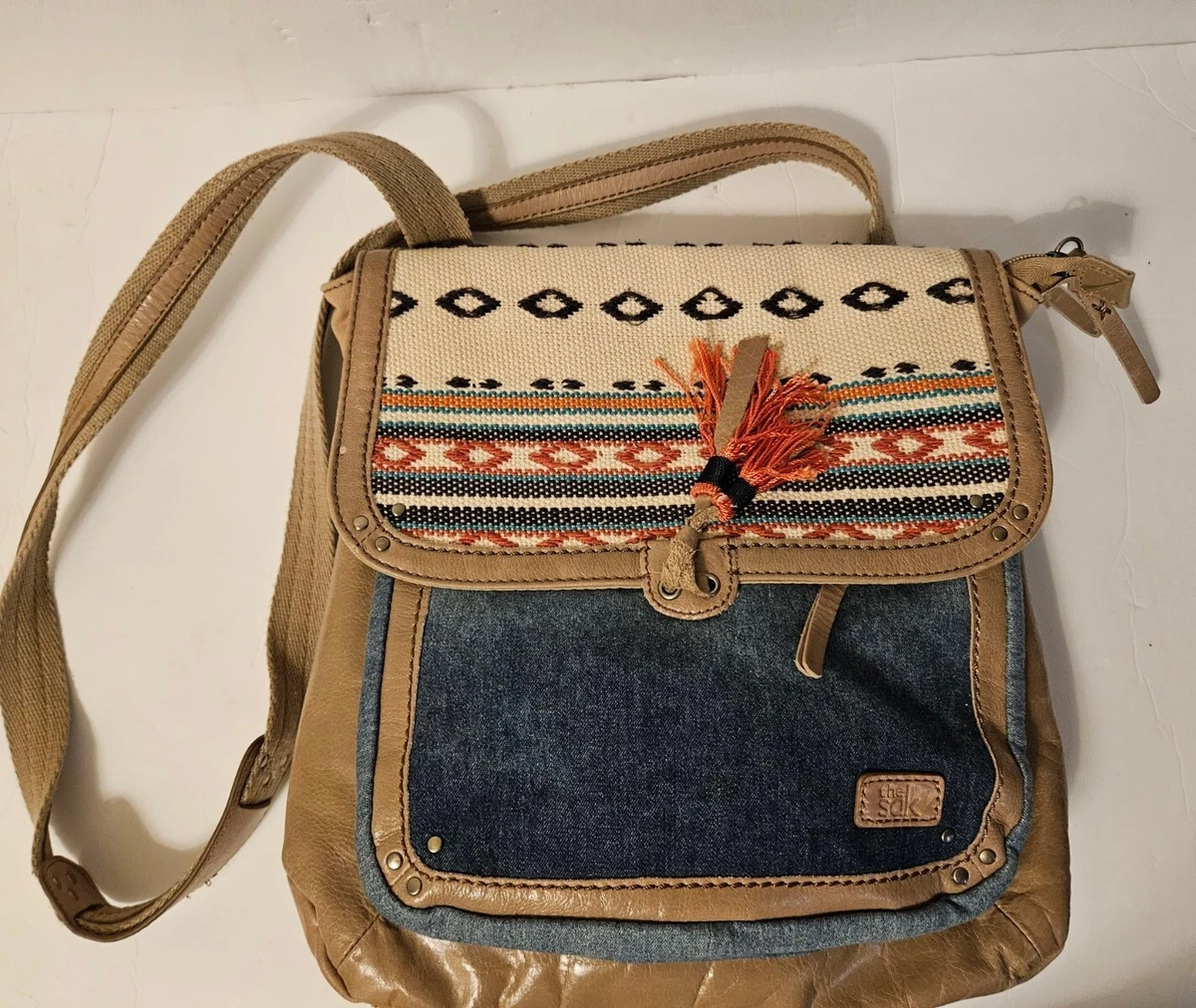 Tan backpack purse hot sale