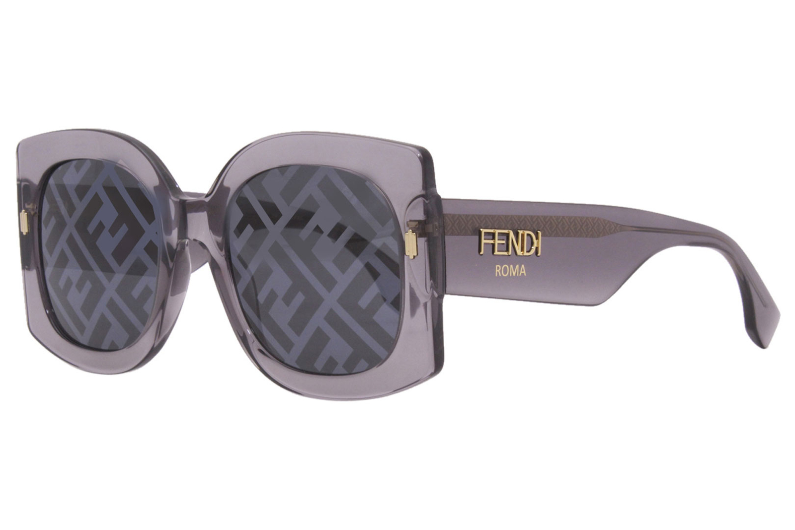 Солнцезащитные очки Fendi FF0436/G/S KB7MD Прозрачные серые/Grey Décor Mirror 53 мм