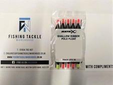 Matrix Shallow Dibber Pole Floats x10 Muli Pack