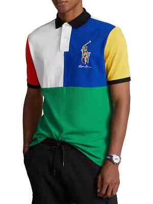 Polo Ralph Lauren Men's SZ 4XL-Big Colorblock BIG PONY Short