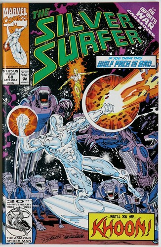 Silver Surfer #68 Vol 3 Infinity War - Marvel Comics - Ron Marz - Kevin West