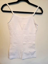 Underoutfit Size Large White Shaping Stretch Cami Tummy Control Moisture-Wicking